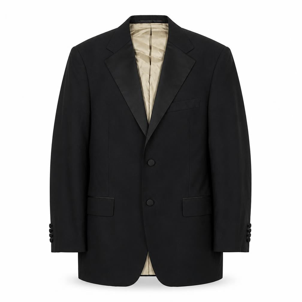Marks & Spencer Men's Black Wool Tuxedo Blazer 38R Formal