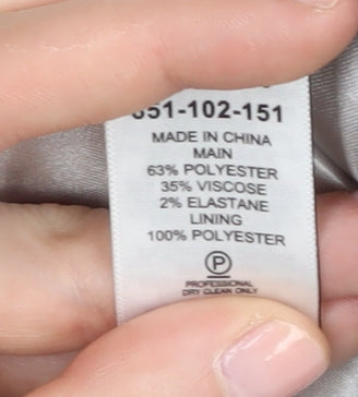 Next Women's Grey Suit Jacket Blazer Size 12