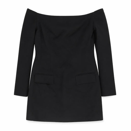 Zara Women's Black XL Off-Shoulder Sheath Dress