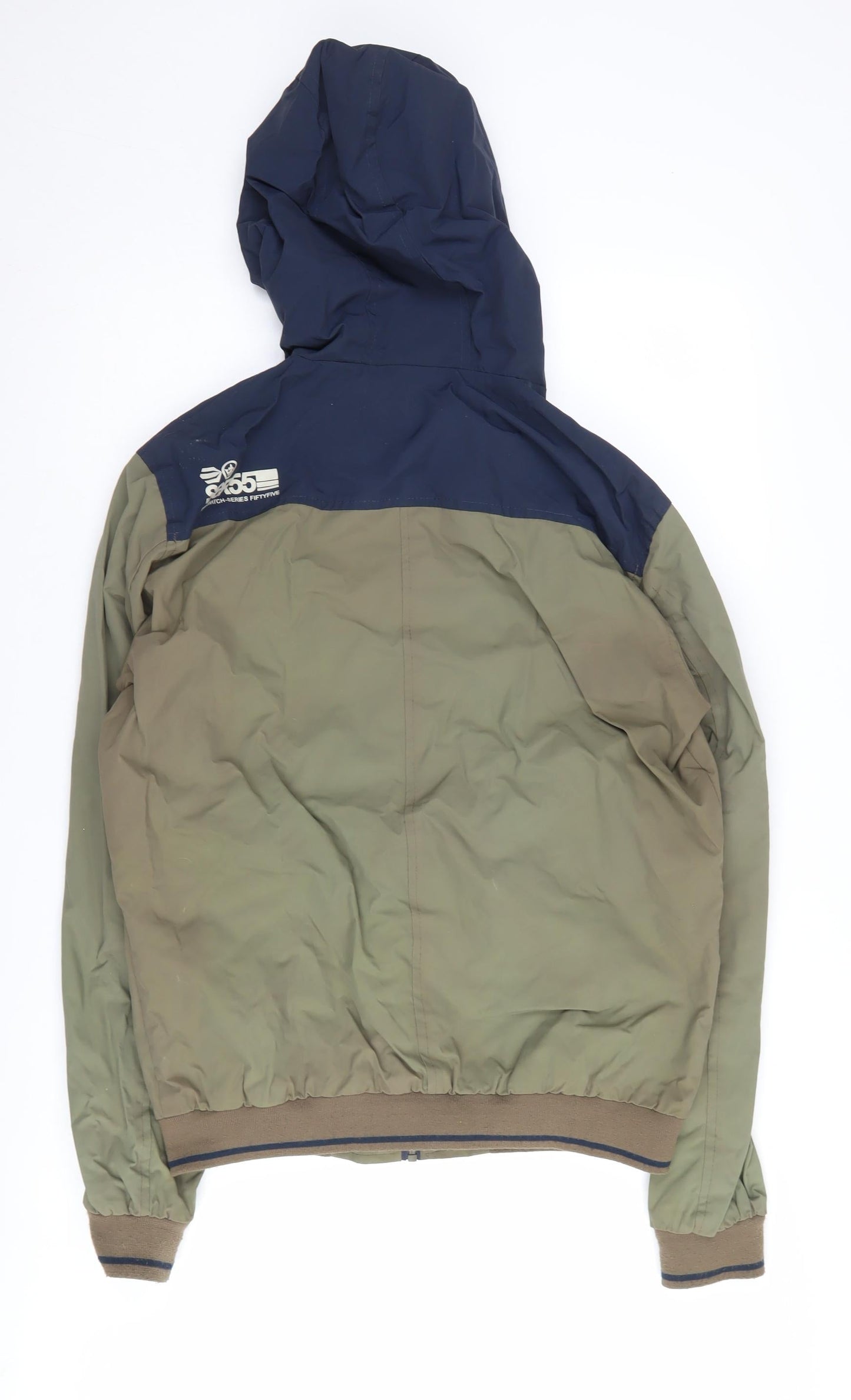 Crosshatch Men's Green Hooded Jacket L
