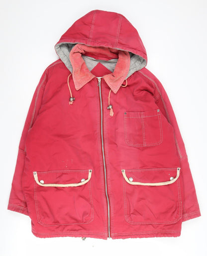 Additional front view of Dorothy Perkins Women's Red Parka Jacket, size 12