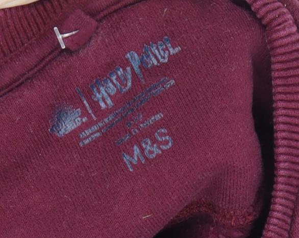 Marks and Spencer Boys Red Harry Potter Pullover Sweatshirt L