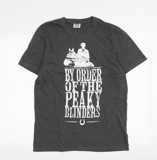 Garrison Tailors Mens Grey Peaky Blinders T-Shirt M