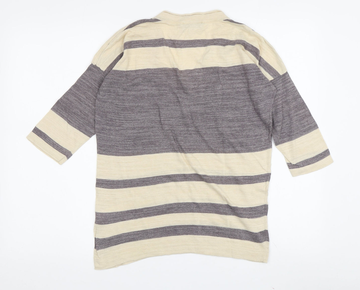 Great Plains Women's Beige Striped Pullover Jumper - Small