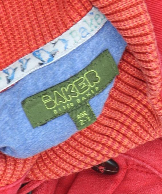 Baker Boys Red Quilted Jacket 2-3 Years Casual Winter Coat