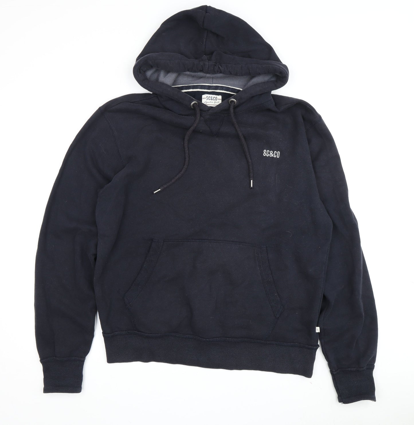 SC&CO Men's Black Pullover Hoodie M - Fleece, Logo, Comfy