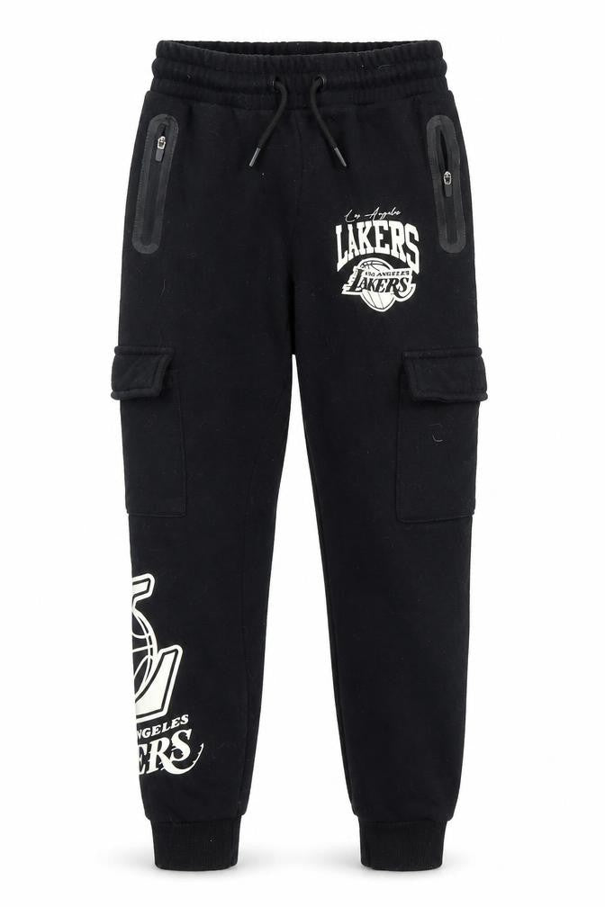 NBA Boys Black Joggers 9 Years - Basketball Casual Trousers