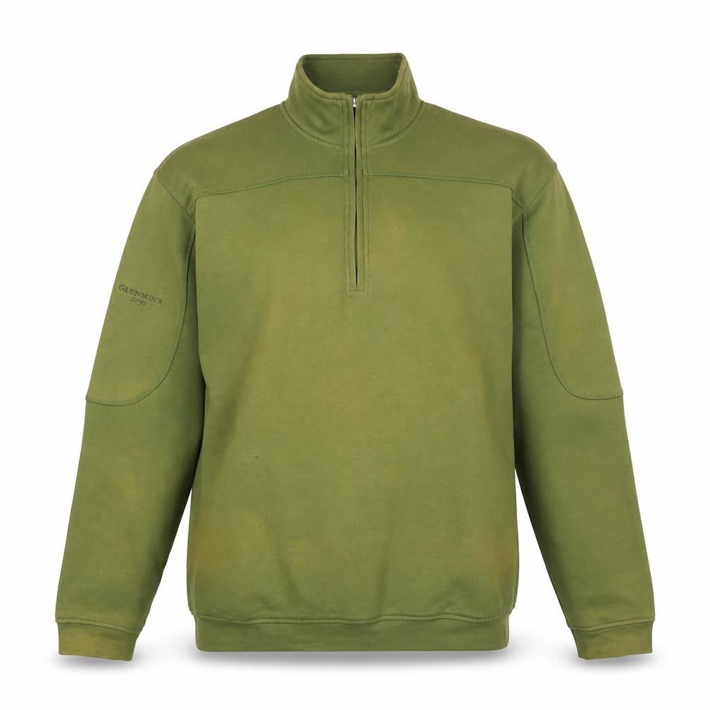 Glenmuir Men's Green 1/4 Zip Sweatshirt L