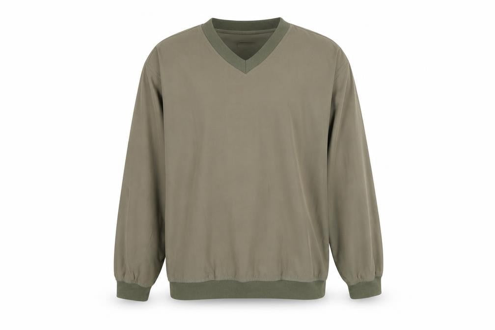 Proquip Men's Green V-Neck Sweatshirt L