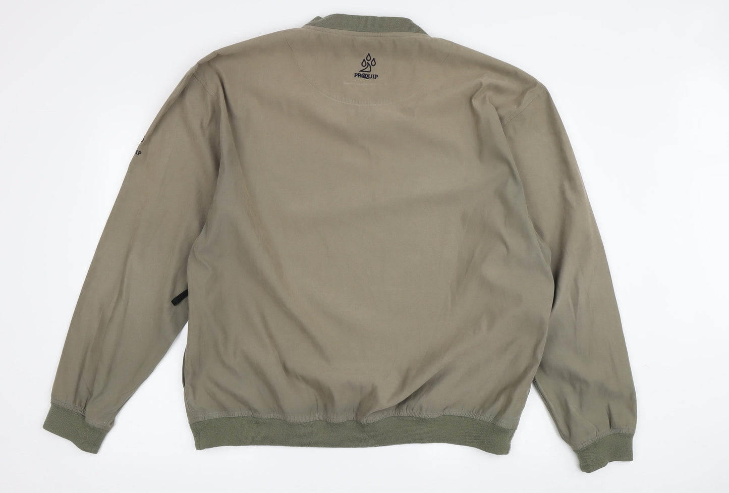 Proquip Men's Green V-Neck Sweatshirt L