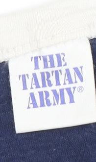 The Tartan Army Men's Blue V-Neck T-Shirt