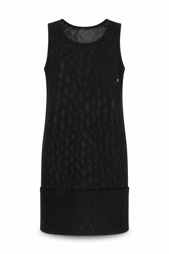 DKNY Women's Black Mesh Tank Dress M