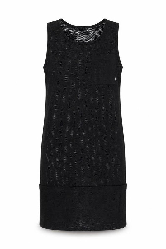 DKNY Women's Black Mesh Tank Dress M