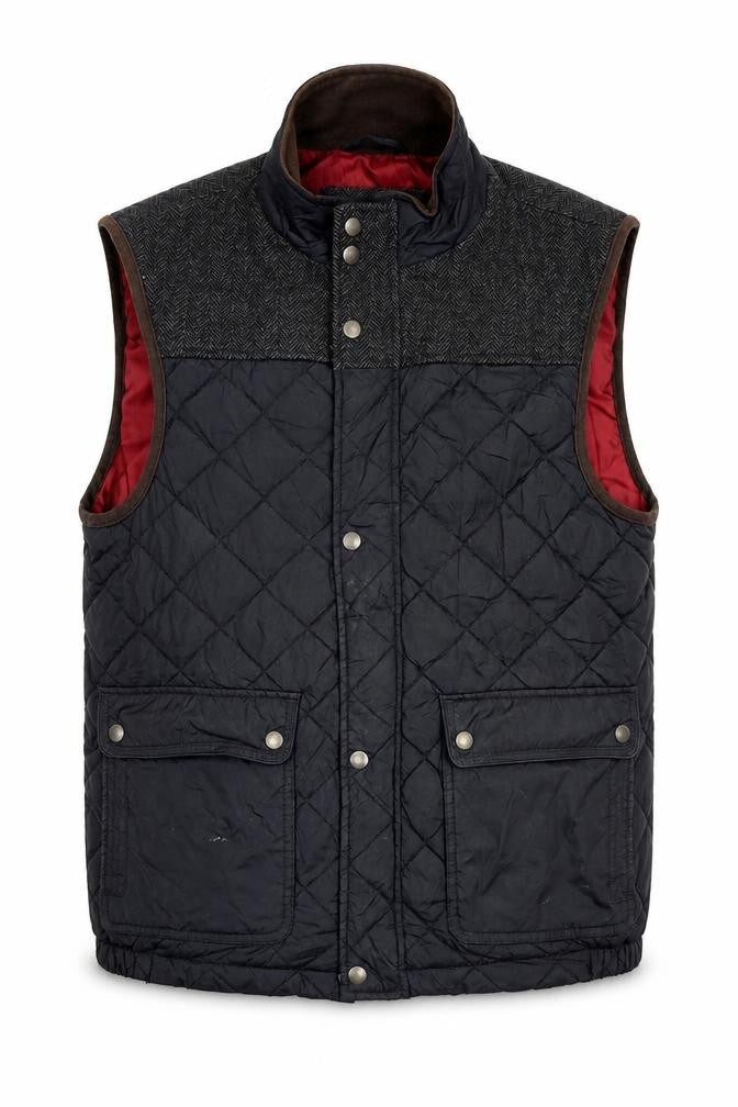 Marks & Spencer Men's Black Medium Quilted Waistcoat