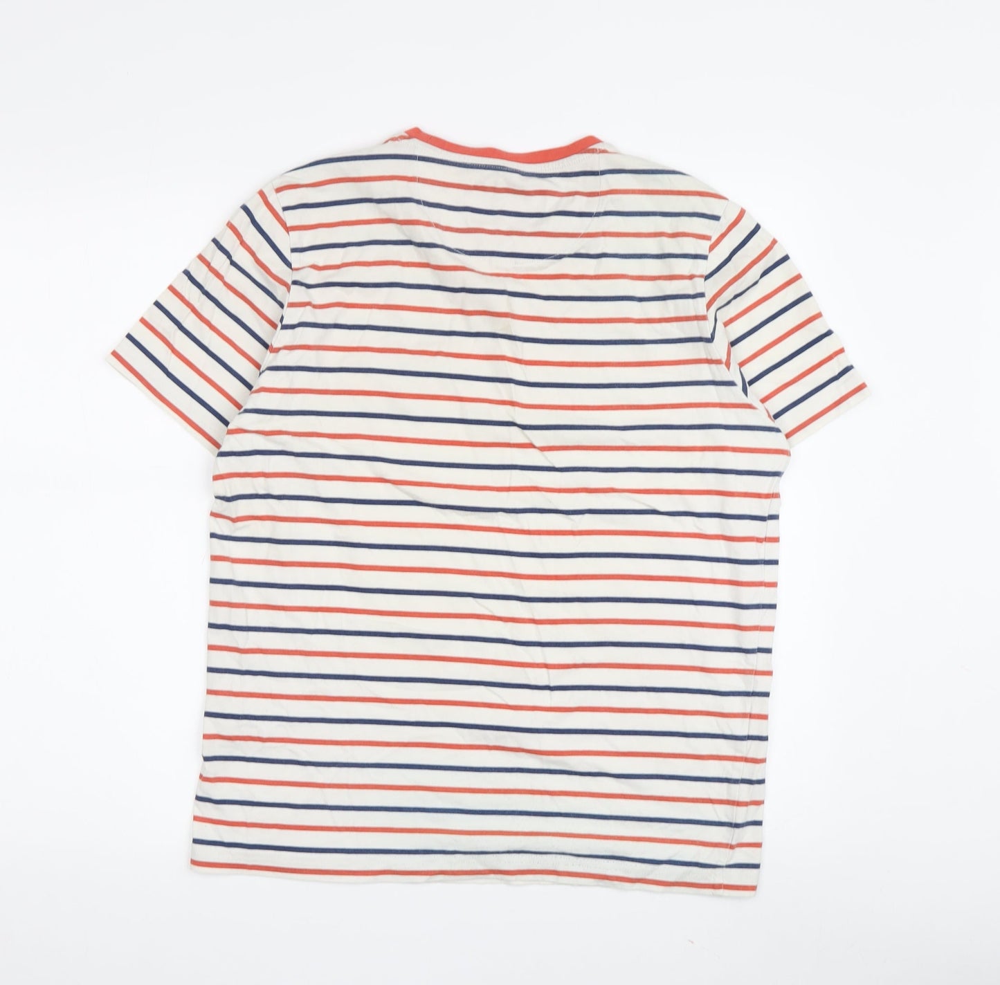 GET YOUR GUIDE Men's Multicoloured Striped T-Shirt M