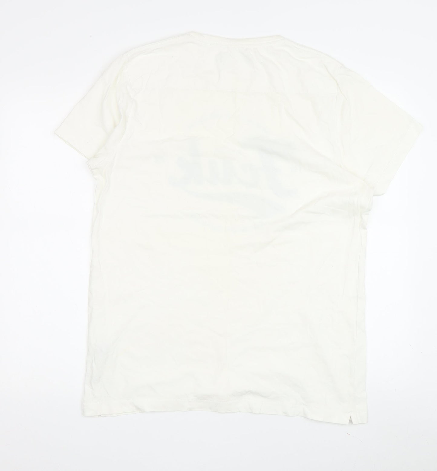 French Connection White Men's L T-Shirt with Graphic Print