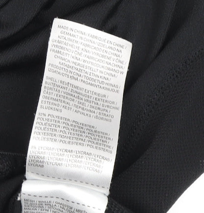 Brand and care label for Sondico boys’ black long sleeve active top 10 years