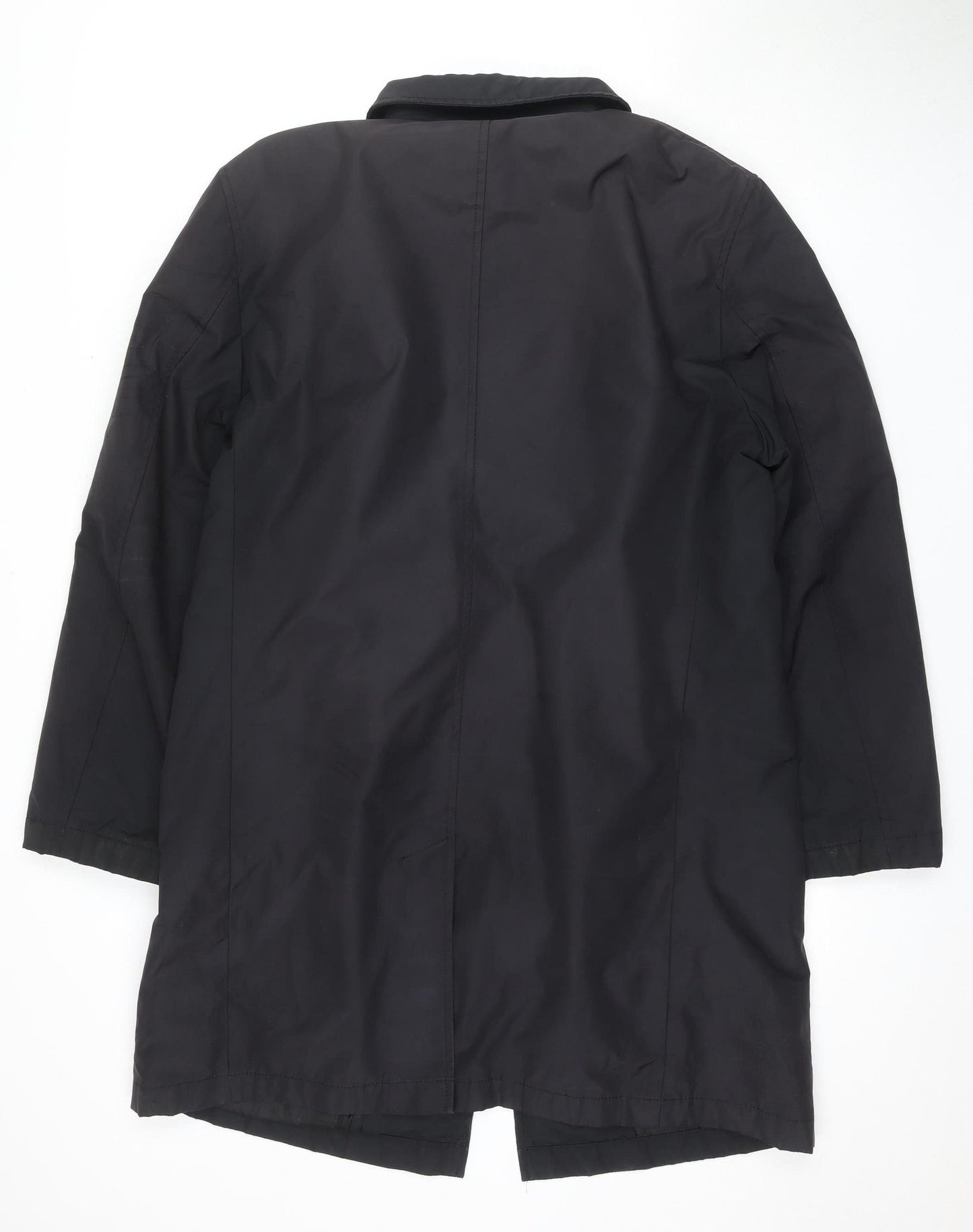 Marks and Spencer Men's Black Overcoat S Mid-Length