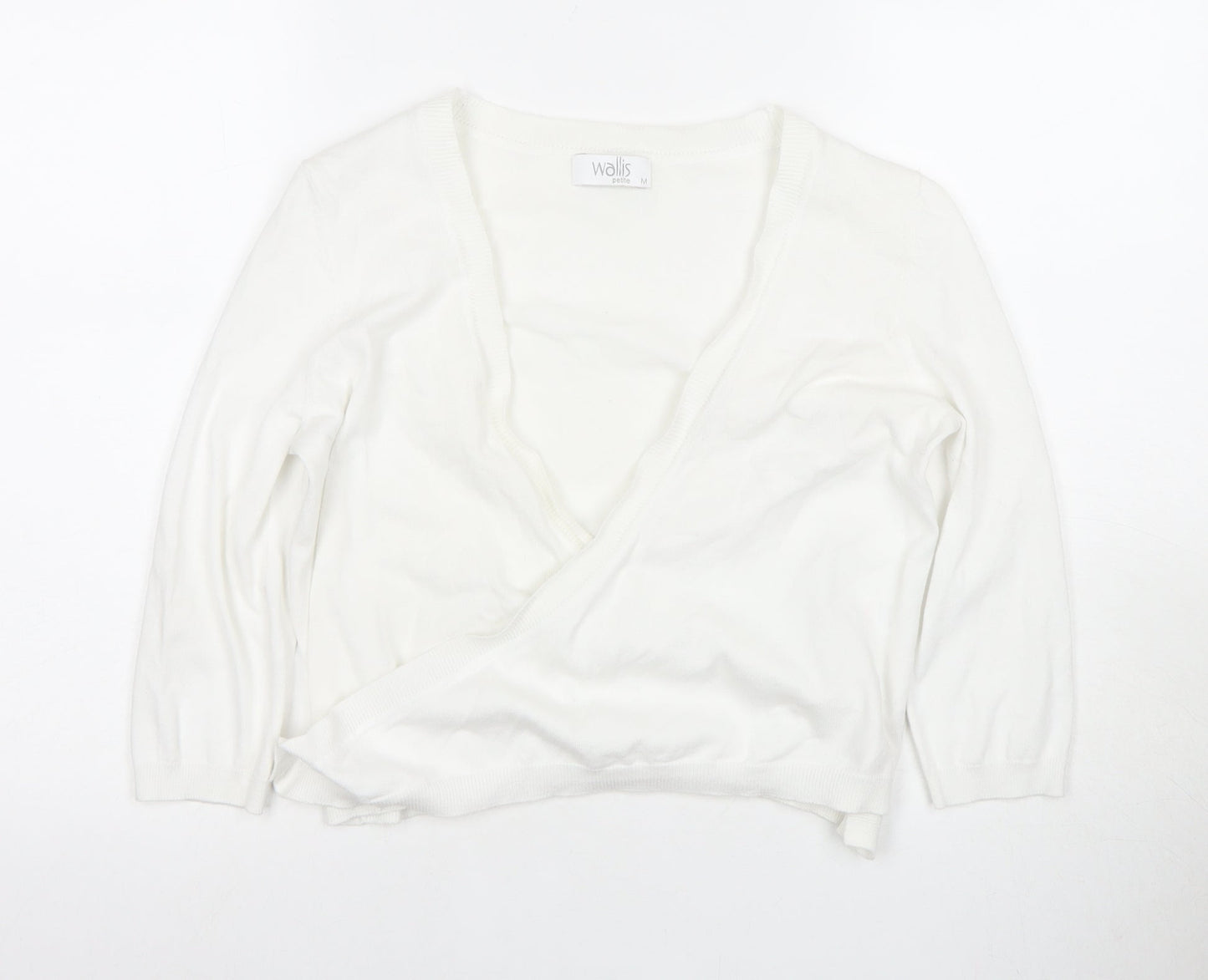 Wallis Petite Ivory Wrap Jumper M Women