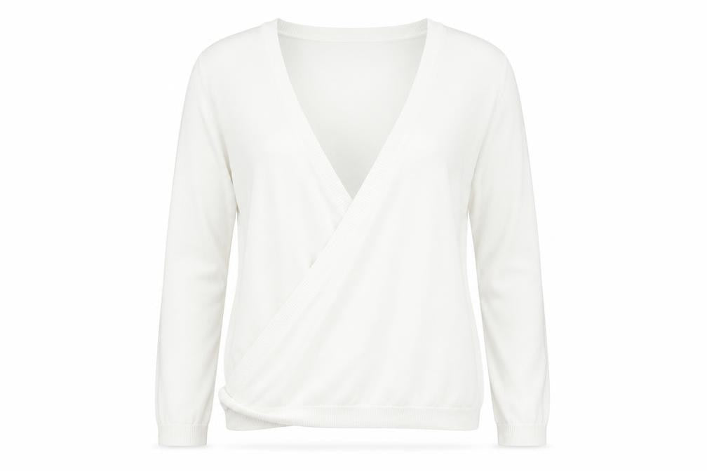 Wallis Petite Ivory Wrap Jumper M Women