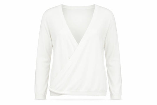 Wallis Petite Ivory Wrap Jumper M Women