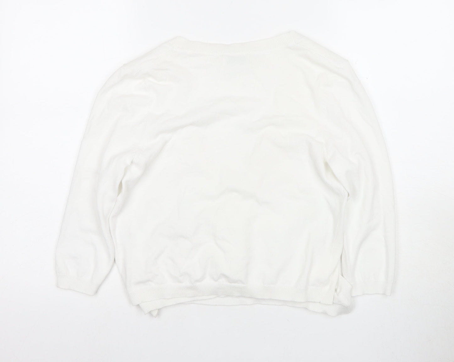 Wallis Petite Ivory Wrap Jumper M Women