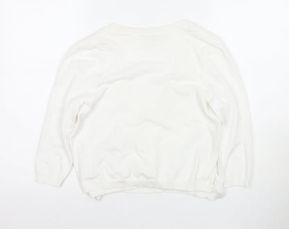 Wallis Petite Ivory Wrap Jumper M Women