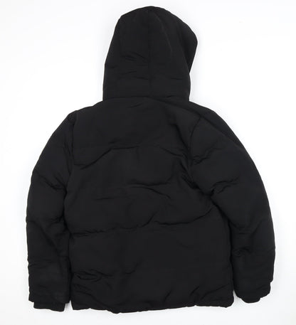 Additional front view of SoulCal boys’ black puffer jacket 13 years