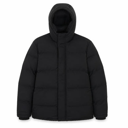 Front view of SoulCal boys’ black puffer jacket 13 years