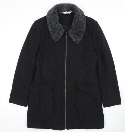 Modern Classics Women's Black Wool Coat Size 12