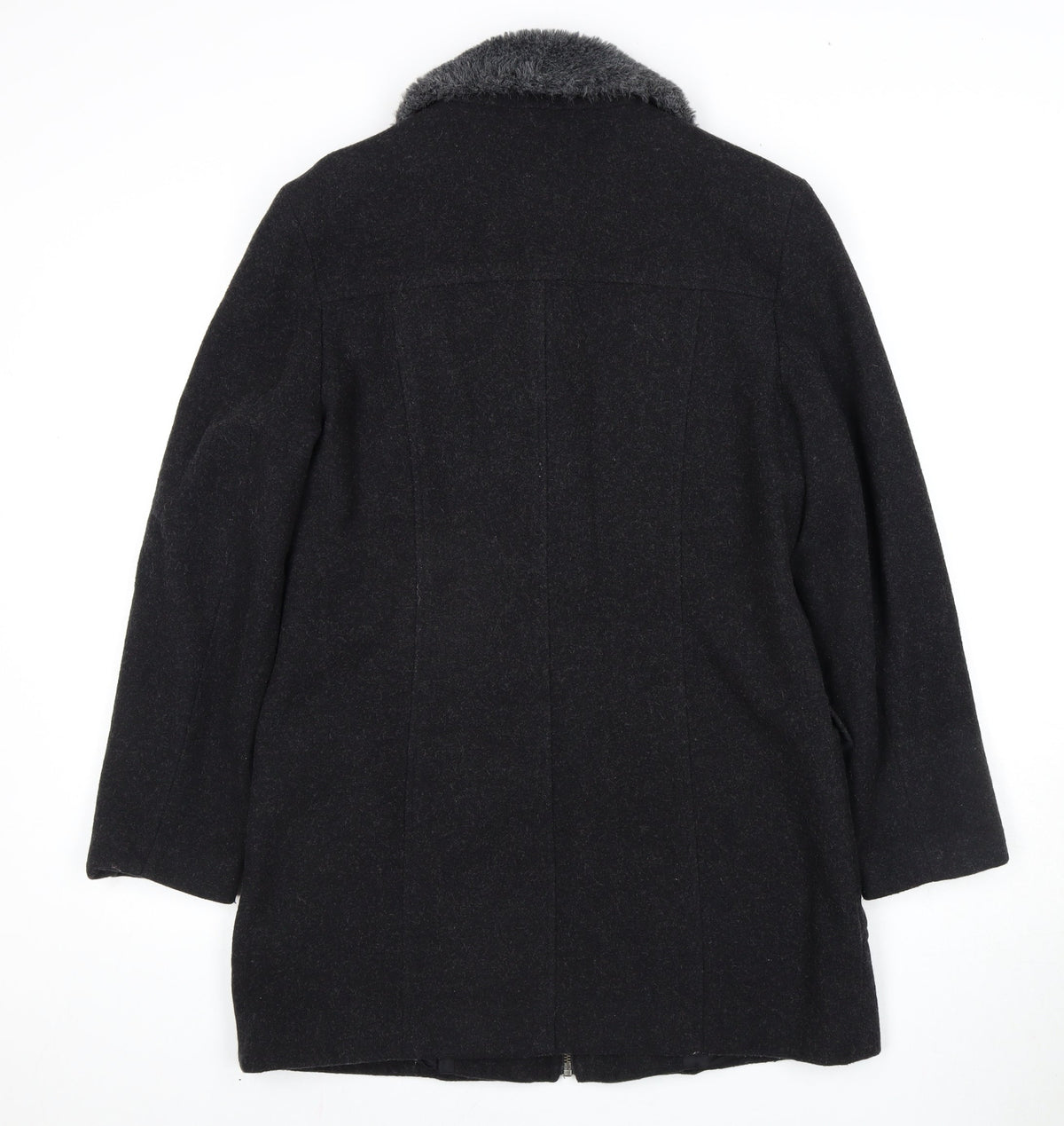Modern Classics Women's Black Wool Coat Size 12
