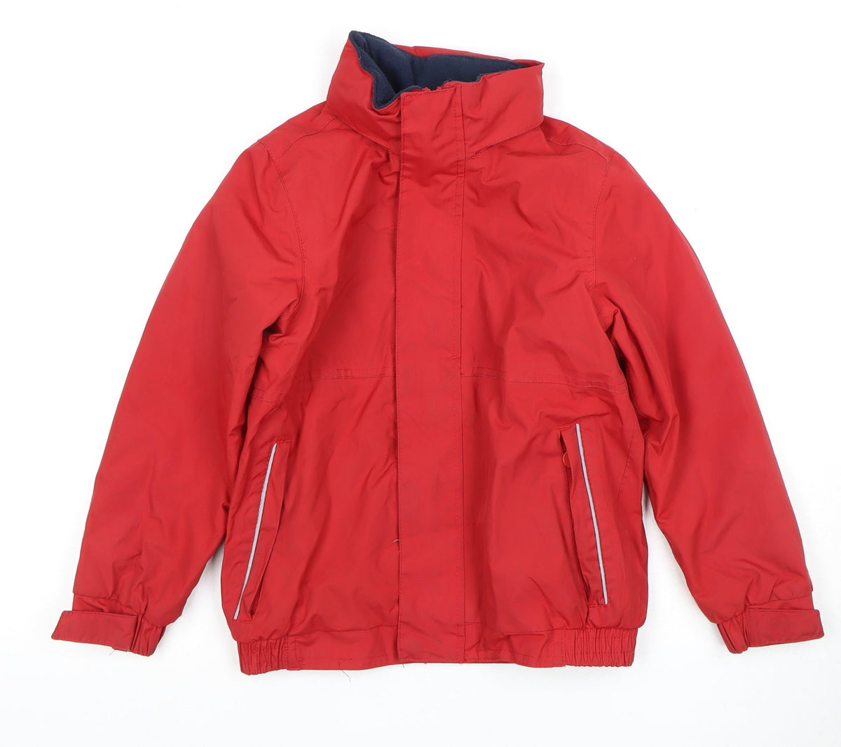 Additional front view of Regatta boys’ red jacket, 7-8 years, lined & padded