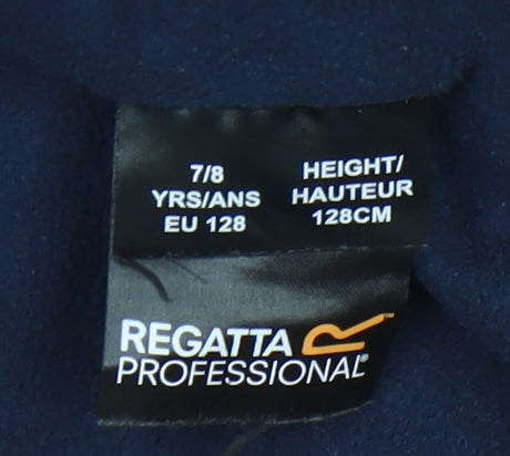 Close-up detail of Regatta boys’ red jacket, 7-8 years, lined & padded