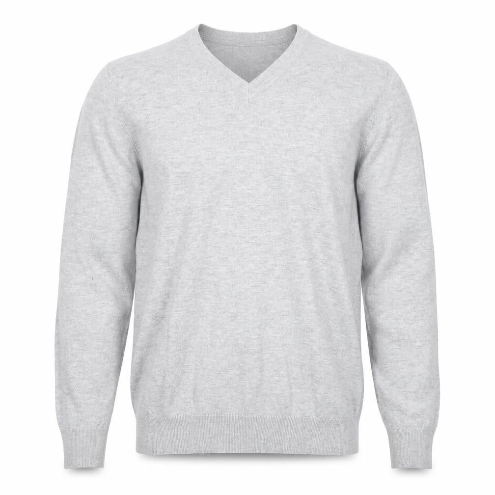 DKNY Men's Grey V-Neck Pullover Jumper, Size S