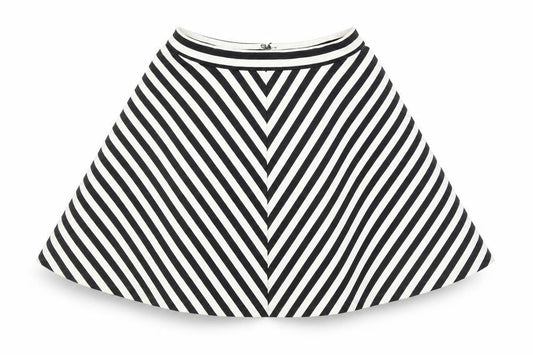 Abercrombie & Fitch Women's Black Striped Skirt M