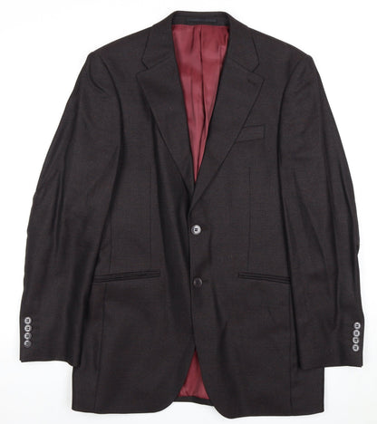 Pierre Cardin Men's Brown Wool Blazer, 38R, Formal Style