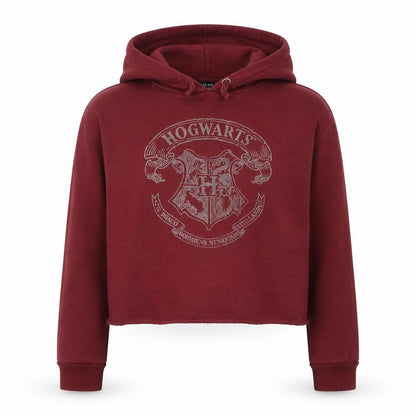 Front view of girls’ red hogwarts pullover hoodie - 12-13 years