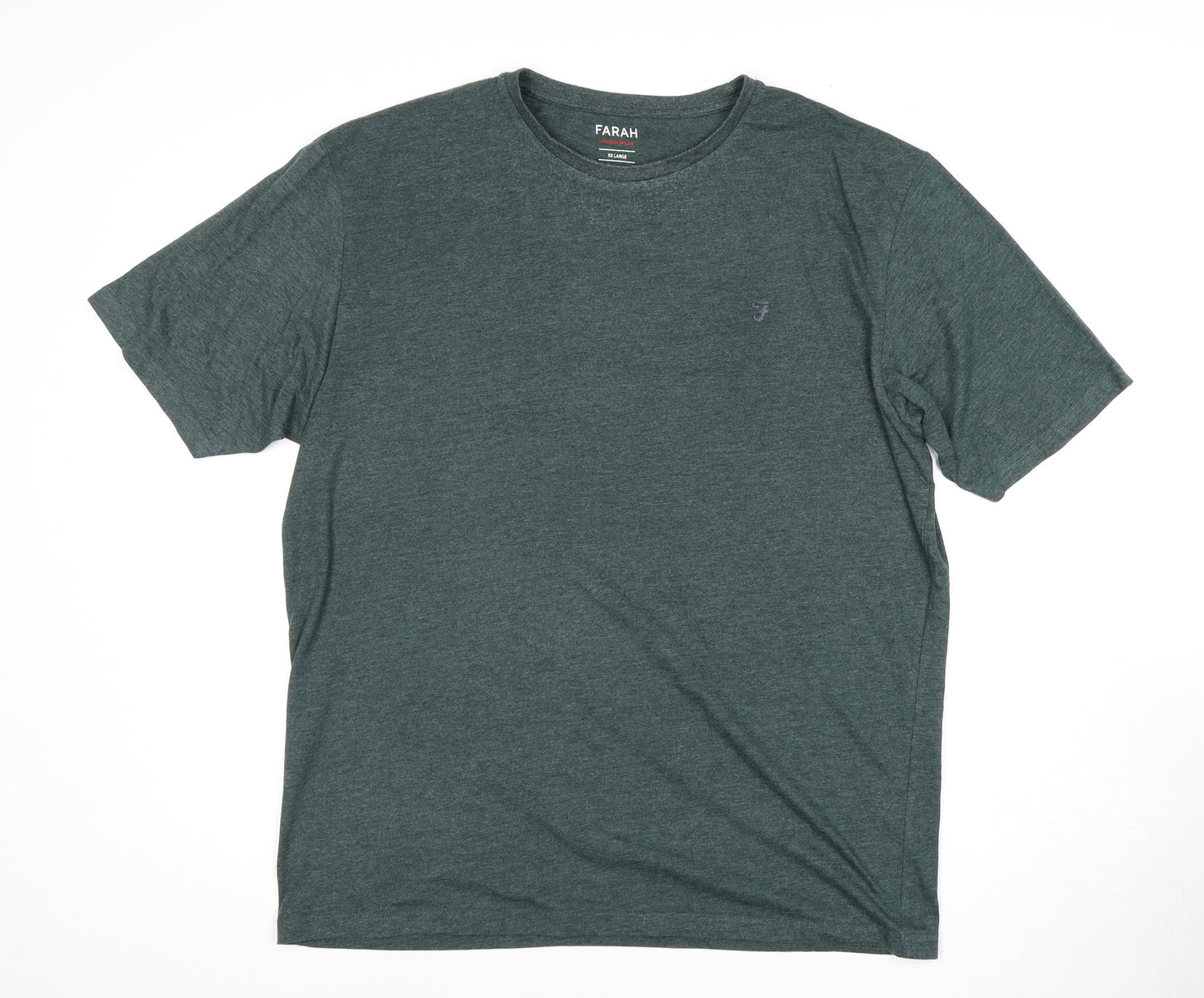 Farah Men's Green XL Slim Fit Crew Neck T-Shirt