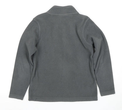Back view of Regatta boys’ grey fleece sweatshirt 9-10 years