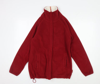 Additional front view of Maine New England Women's Red Fleece Jacket, size 10