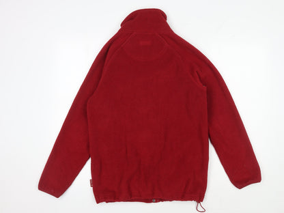 Back view of Maine New England Women's Red Fleece Jacket, size 10
