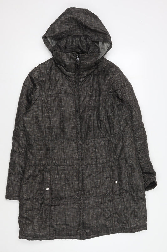 Marks and Spencer Women’s Grey Hooded Jacket, M