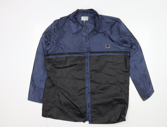 Premiere Collection Men's XL Blue Rain Coat Jacket