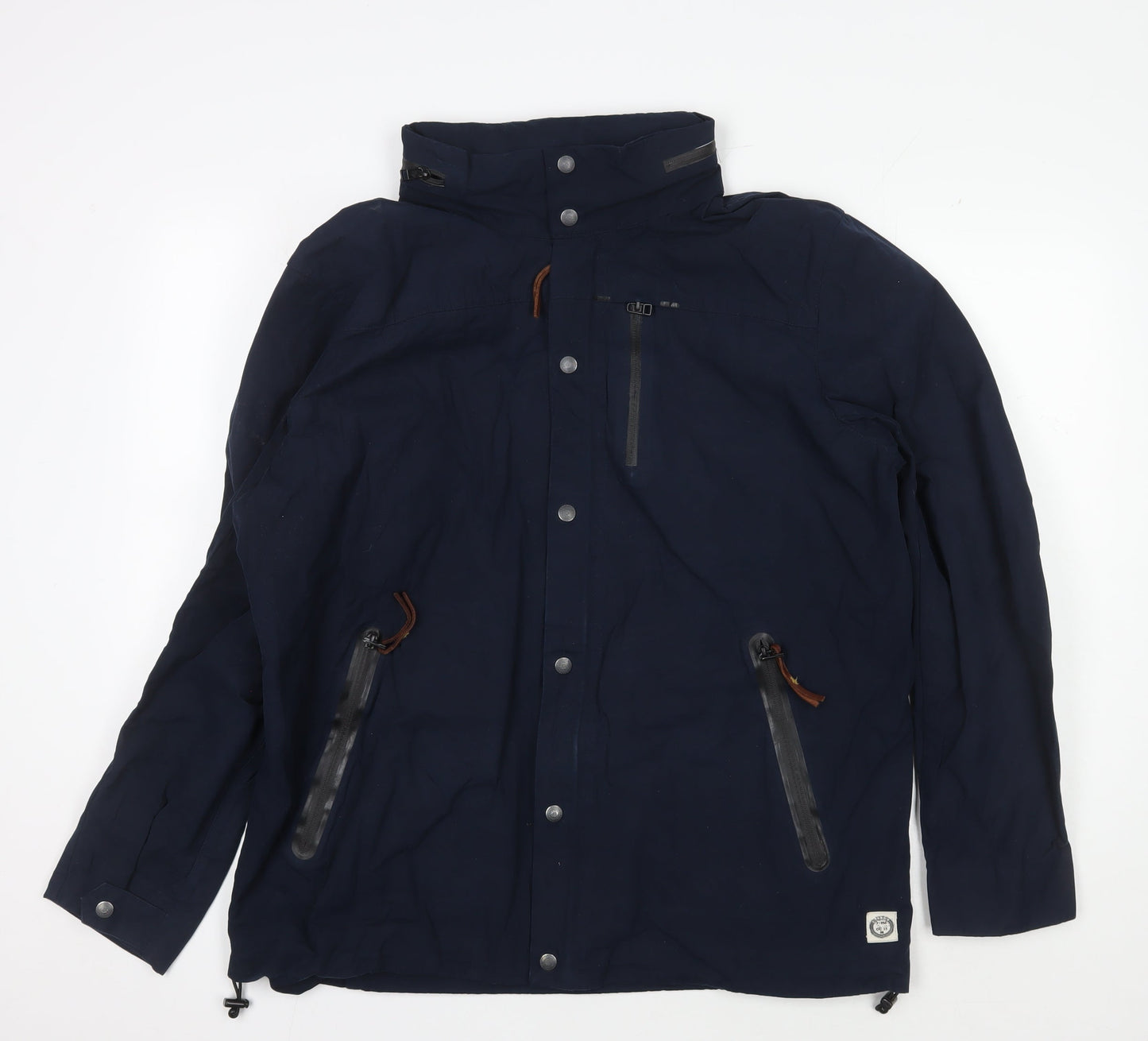 Suit Men's XL Blue Basic Jacket - Zipped Pockets, Waterproof