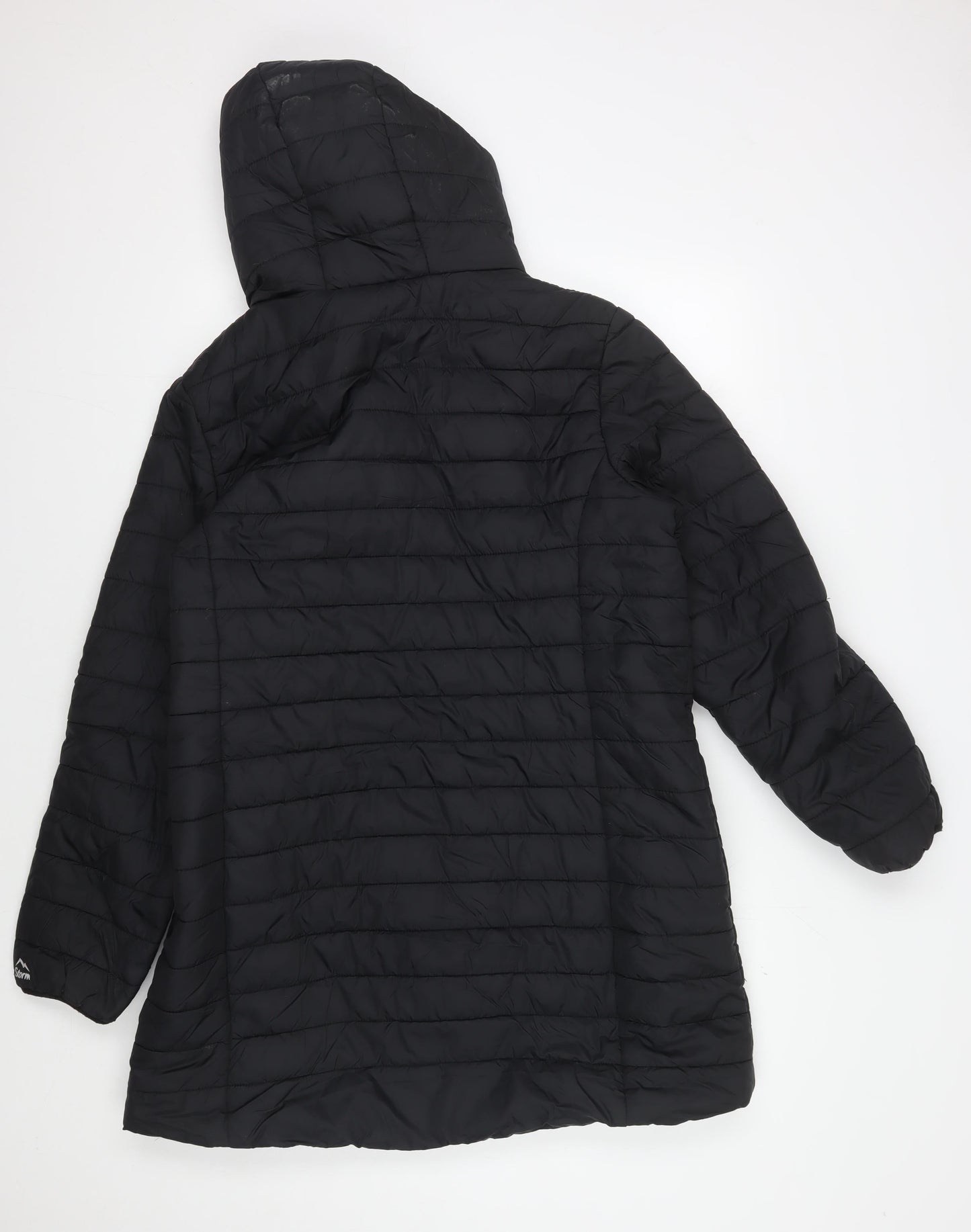 Peter Storm Men's Black Puffer Jacket 16 Plus Hooded