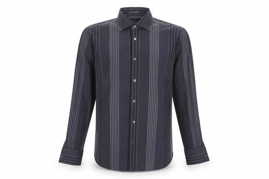 Ted Baker Men's Black Striped Dress Shirt M