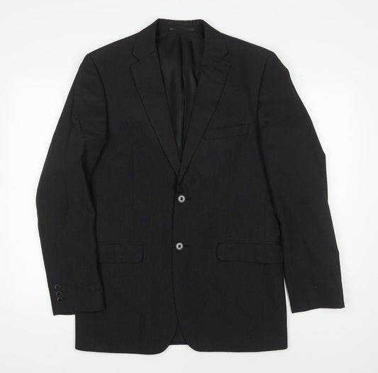 Thomas Nash Men's Black Suit Jacket, 38 Regular Fit