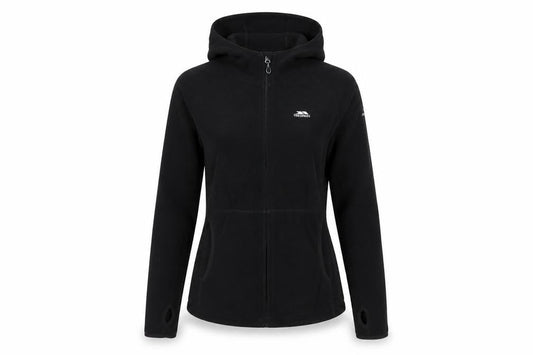 Front view of Trespass Women's Black Fleece Jacket S