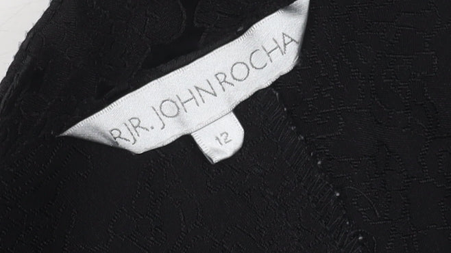 RJR John Rocha Women's Black Trousers Size 12