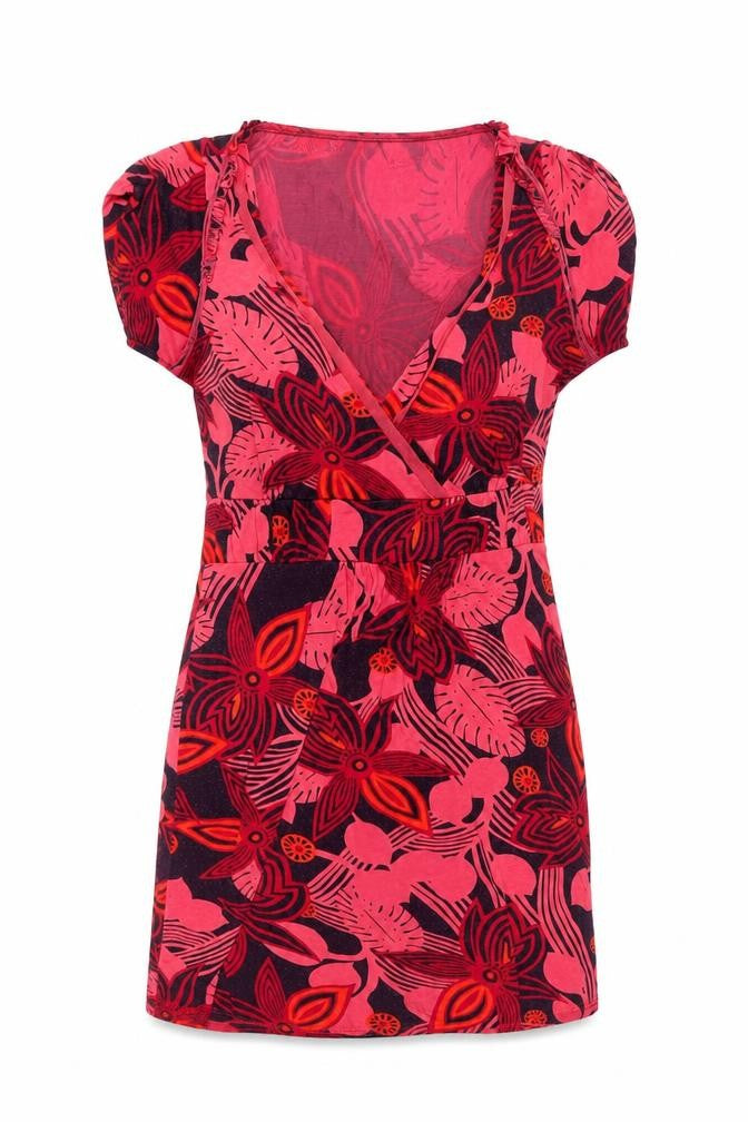 Fat Face Women's Floral Shift Dress, Size 8, Multicoloured
